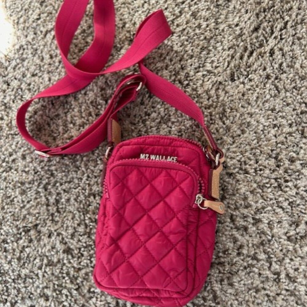 MZ Wallace Small Metro Crossbody Punch Pink